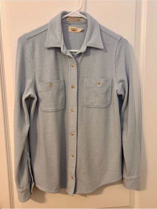 Faherty Tops - FAHERTY Legend Sweater Shirt; Ice Blue S